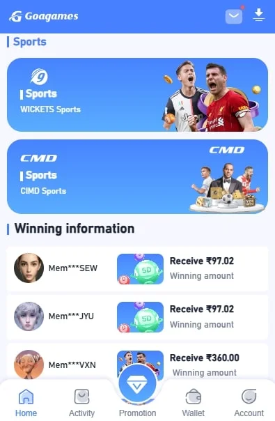 play sports games on goa games